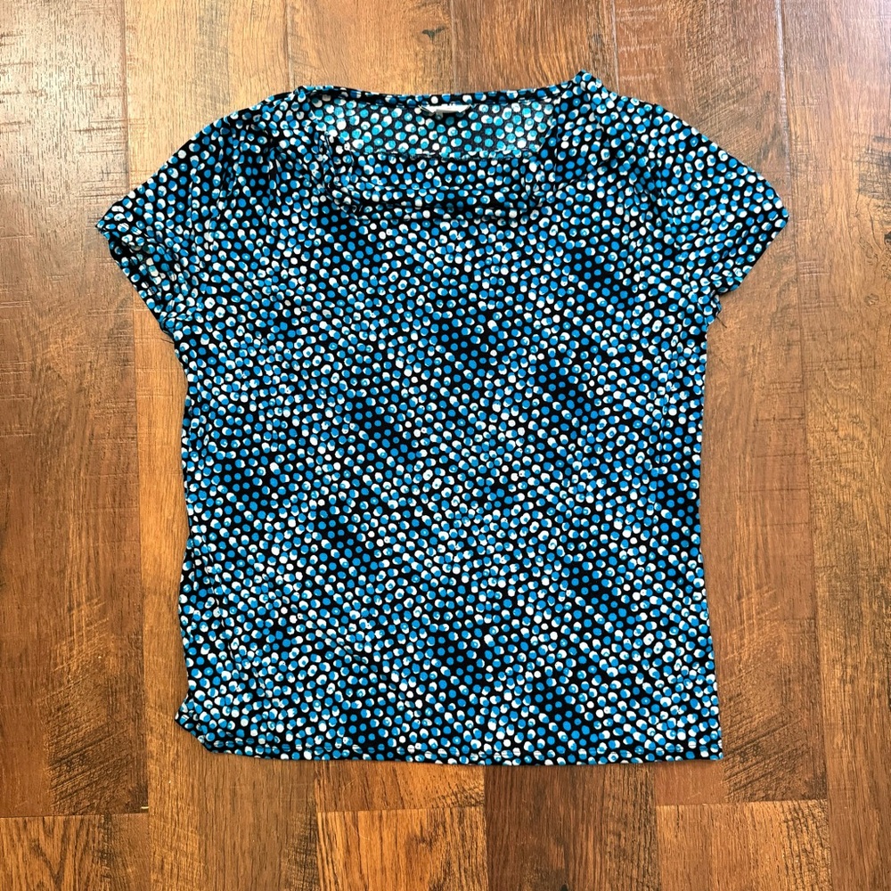 JACLYN SMITH COLLECTION shirt sleeve top, size L